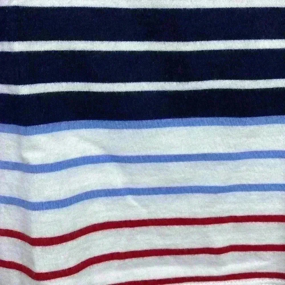 Talbots XS Boat Neck Red, White & Blue 3/4 Sleeve Shirt Top. - Picture 4 of 10